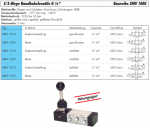 5/3-Wege-Handhebelventile G 1/8" mit Raste, Baureihe XMV 1000, Standard